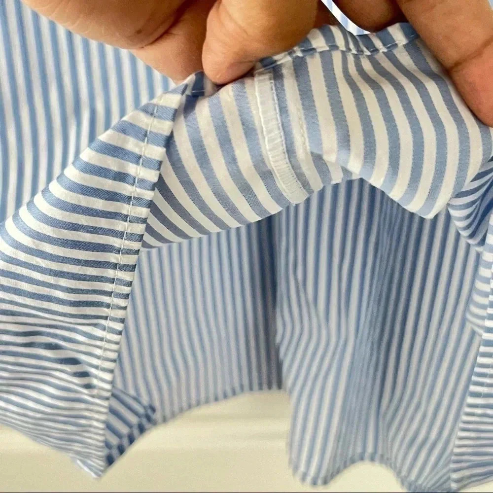Zara Basic Blue White Stripes Dress for Summer XS - Picture 3 of 8